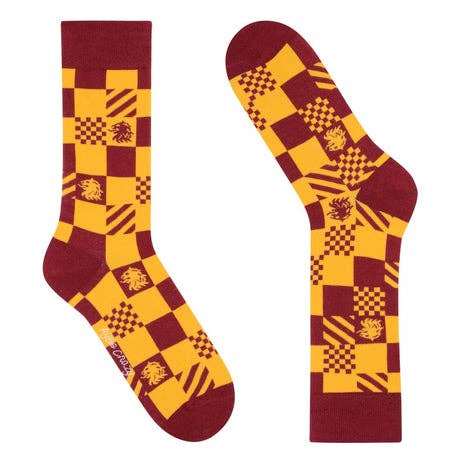 Unisex Cotton Mid-Calf Socks. Griffi Bordeaux