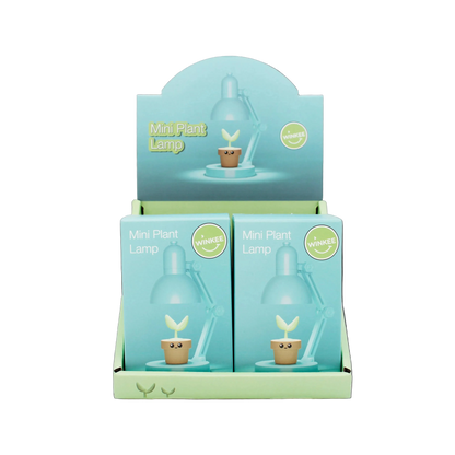 Mini lamp with decorative plant