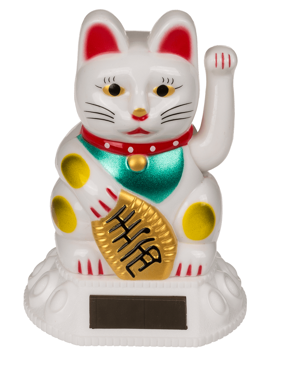 Mini Chat Chanceux Blanc Solaire – vue 7