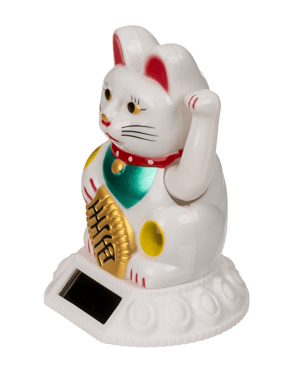 Mini Chat Chanceux Blanc Solaire – vue 8
