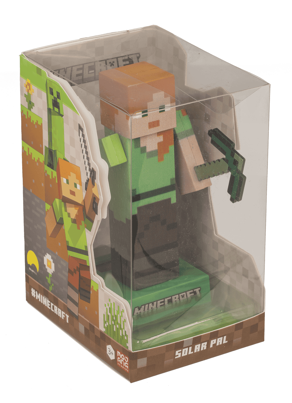 Figurine solaire Minecraft Alex