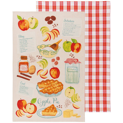 Set of 2 Apple Pie Tea Towels