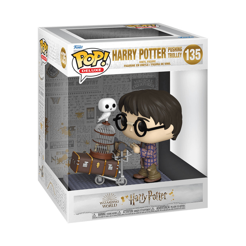 Pop! Deluxe Harry Potter with Luggage Trolley