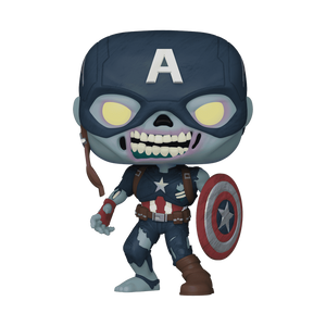 Pop! Zombie Captain America avec Bouclier