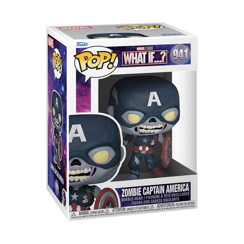 Pop! Zombie Captain America with Shield