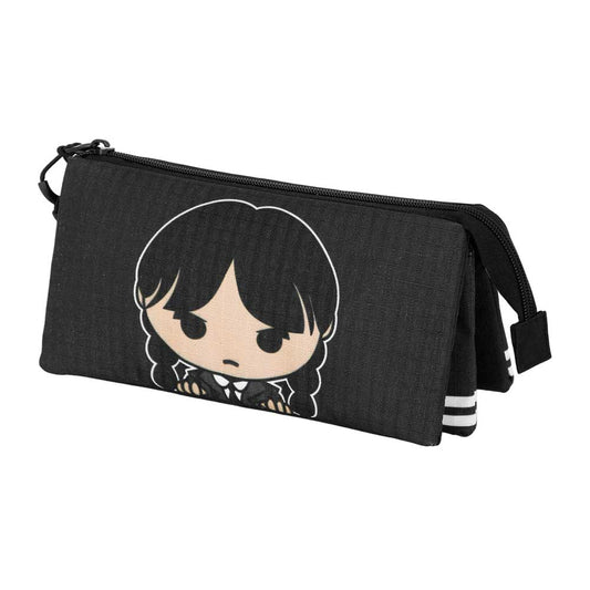 Wednesday Cute Triple Pencil Case