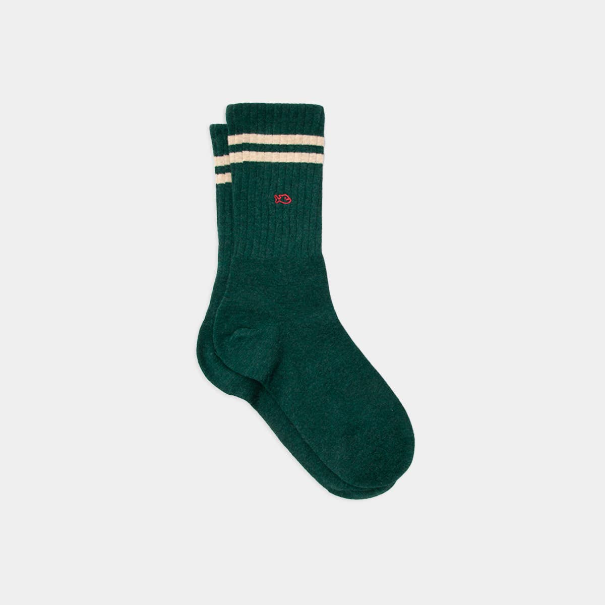 Calzini retrò - Righe verde acqua e beige