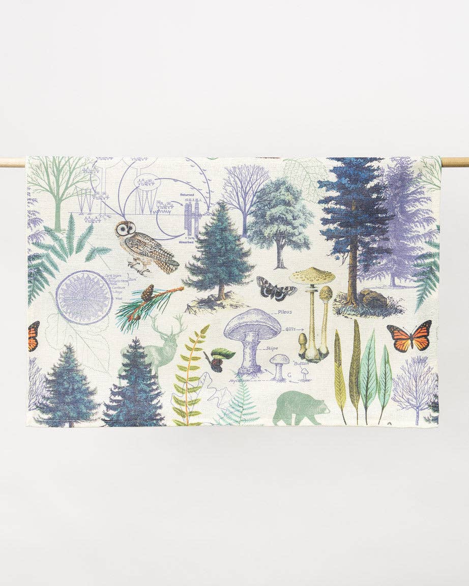 Torchon Forêt de Woodland – produit scientifique Cognitive Surplus EU, vue 2