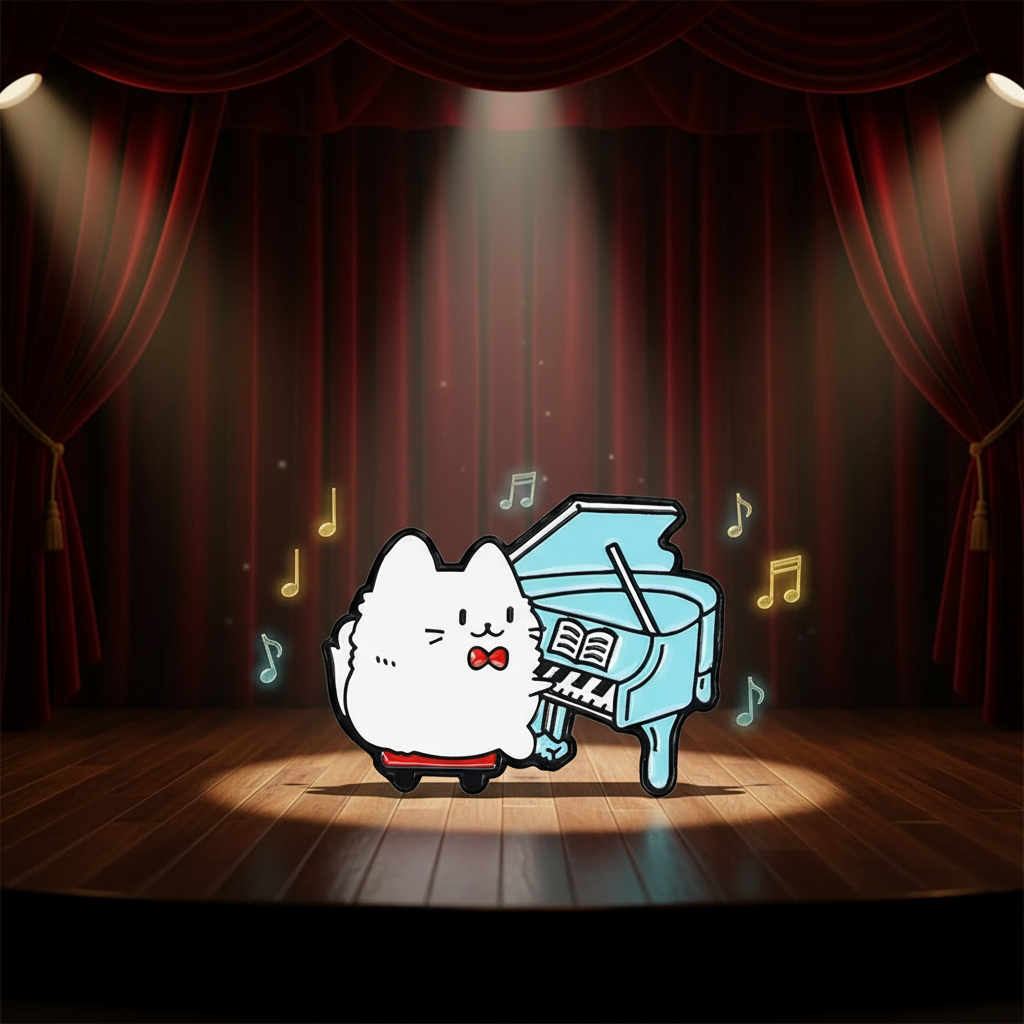 Pin's Chat Pianiste