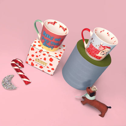 Mug Dachshund Bob “Bells on Bob's Tail Ring”