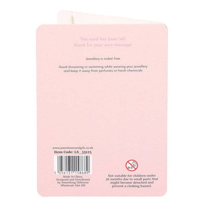 Collier Cœur en Émail Meilleure Amie Carte de Vœux de la Saint-Valentin