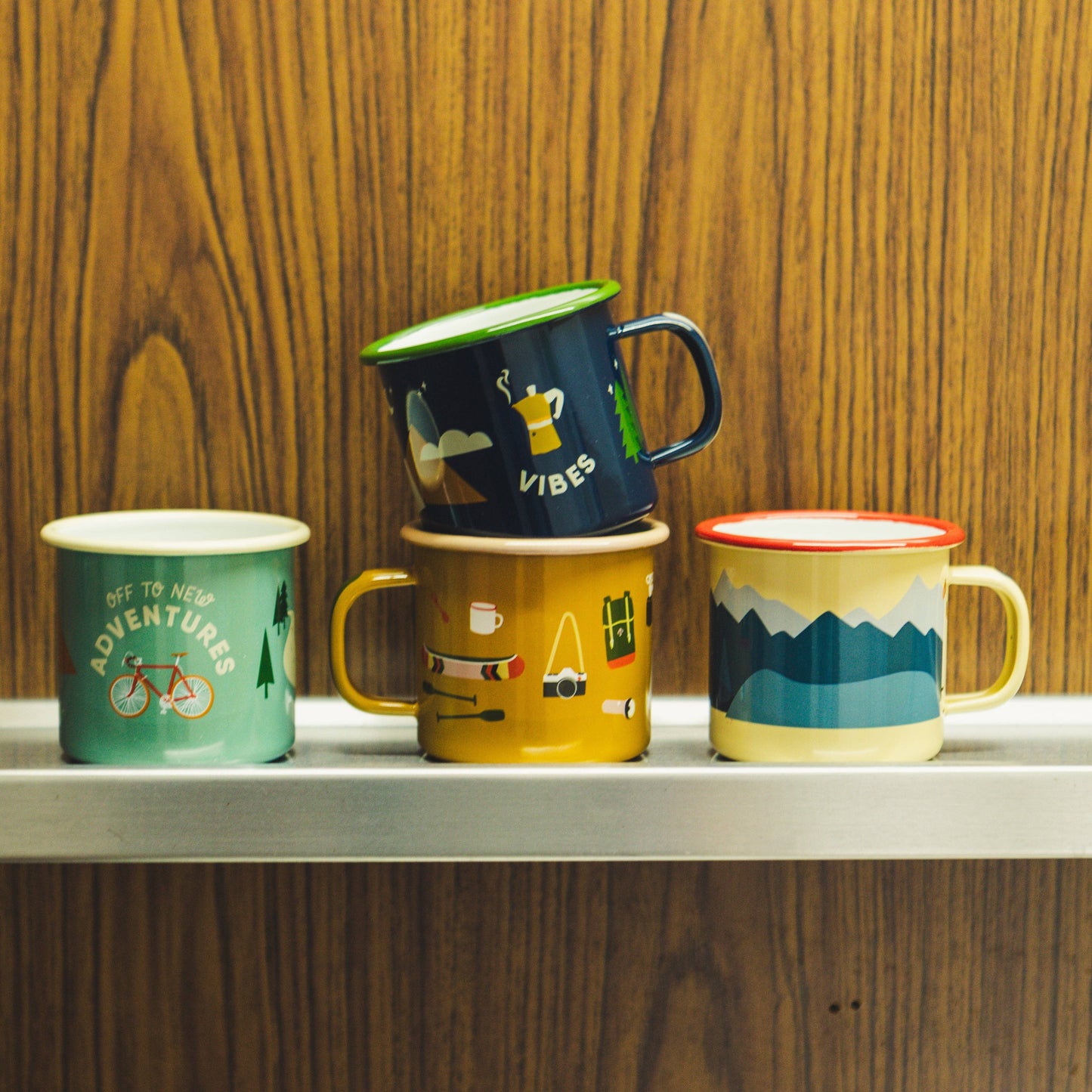 “Camp Stuff” enamel mug