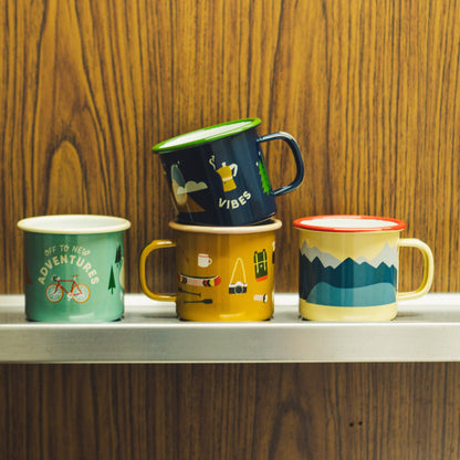 “Camp Stuff” enamel mug
