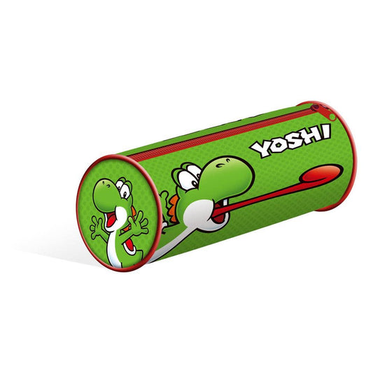 Super Mario (Yoshi) pencil case in the shape of a barrel
