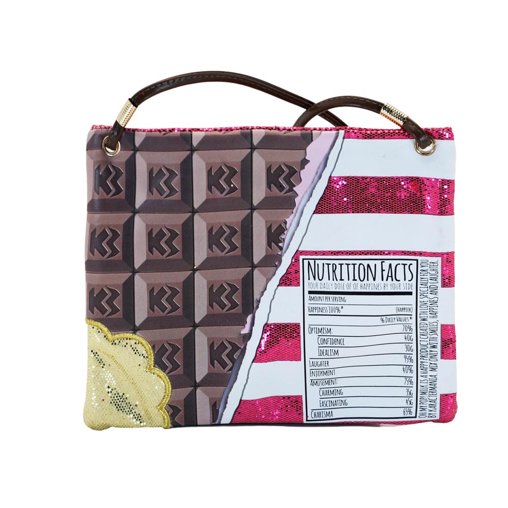 Sac à Bandoulière Action Mini Horizontal Oh My Pop! « Chocolat »