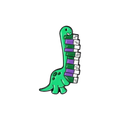 Pin’s Diplodocus Bibliophile