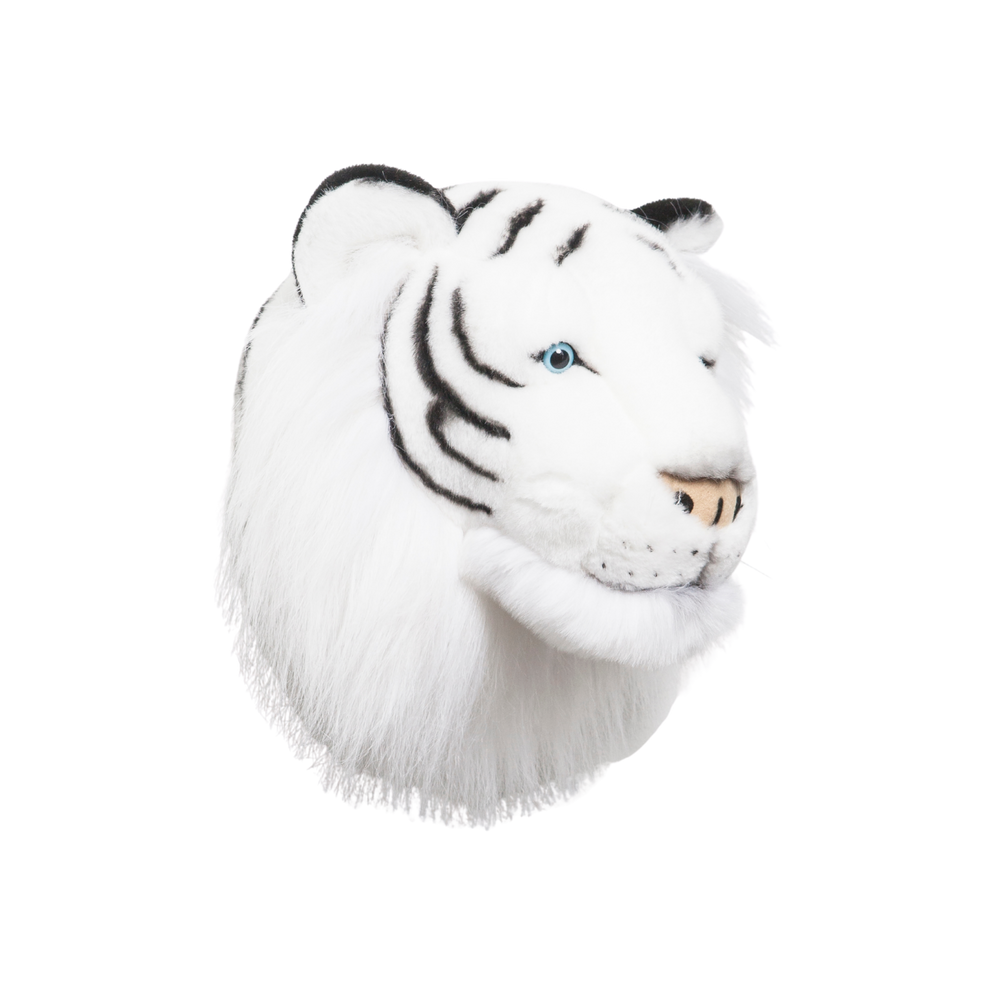 Décoration murale peluche Albert le tigre blanc