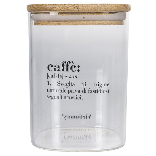 VICTIONARY COFFEE JAR GLASS BAMBOO 1L - 5906965