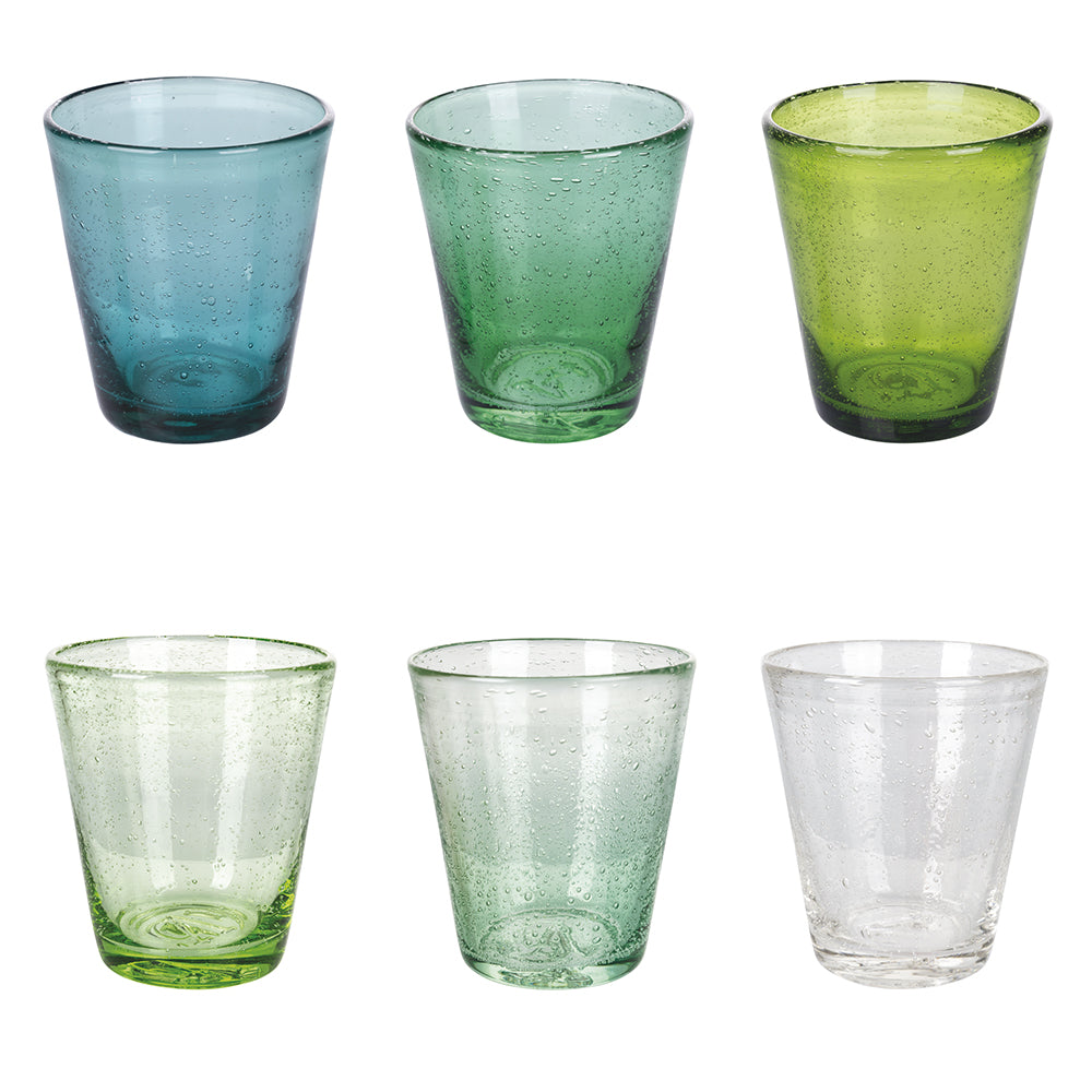 CANCUN SET OF 6 GREENERY WATER GLASSES - 5909885