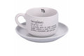 VICTIONARY VERGINE COFFEE CUP W/SAUCER  - 5910686