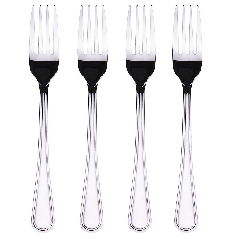 ANTIQUE SET 4 FORKS 18/10 POLISHED SILVER - 5911363