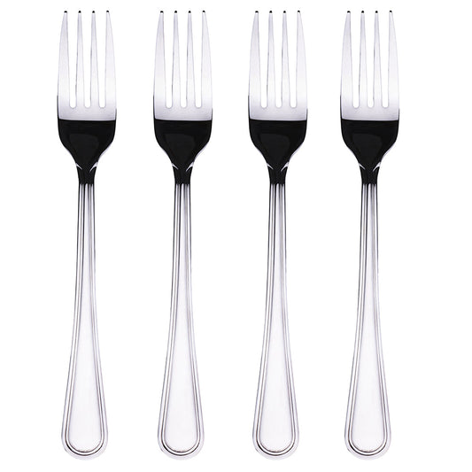 ANTIQUE SET 4 FORKS 18 10 POLISHED SILVER - 5911363