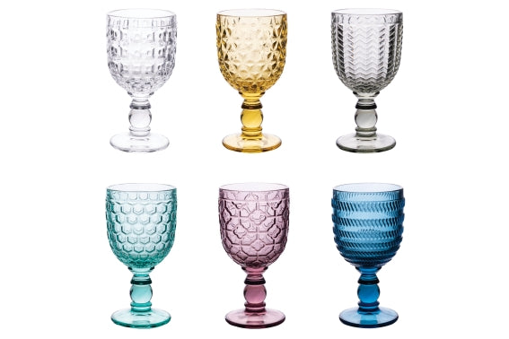 GEOMETRIES SET OF 6 ASSORTED GOBLETS - 5912708