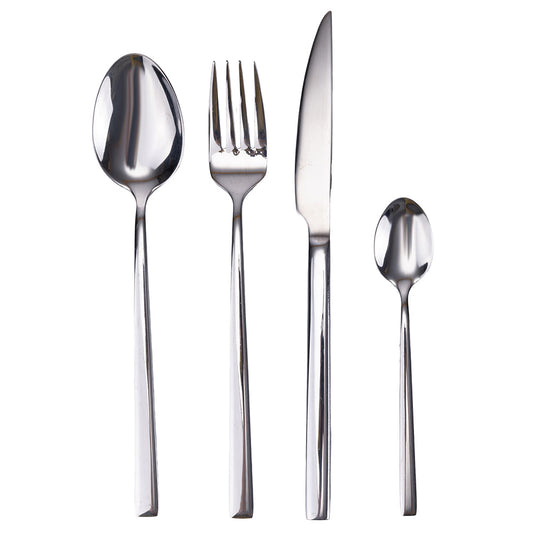 Luxury polished stainless steel cutlery set