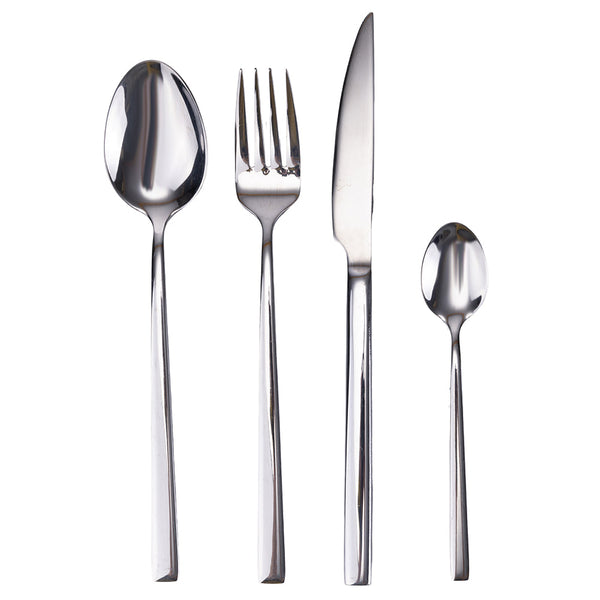 Polished Stainless Steel Cutlery Set, Luxury