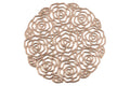 GOLD SET 6 ROSE COASTERS - 5913911