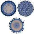 BLUE JUTE PLACEMAT 3 ASS - 5914040