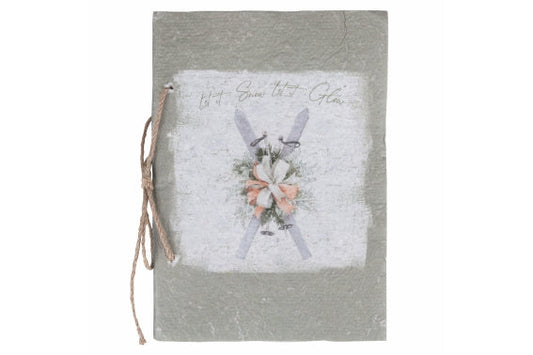 GREEN CHRISTMAS NOTEBOOK WITH LANYARD 20CM - 5914305