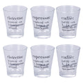 VICTIONARY SET 6 COFFEE CUPS 90ML 3 ASST - 5915506