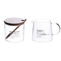 VICTIONARY SET 2 PC GLASS MILK JUG AND SUGAR BOWL - 5916891