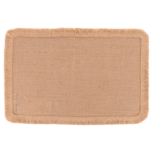 JUTE PLACEMAT RECT. EMBROIDERED BORDER A - 5918038