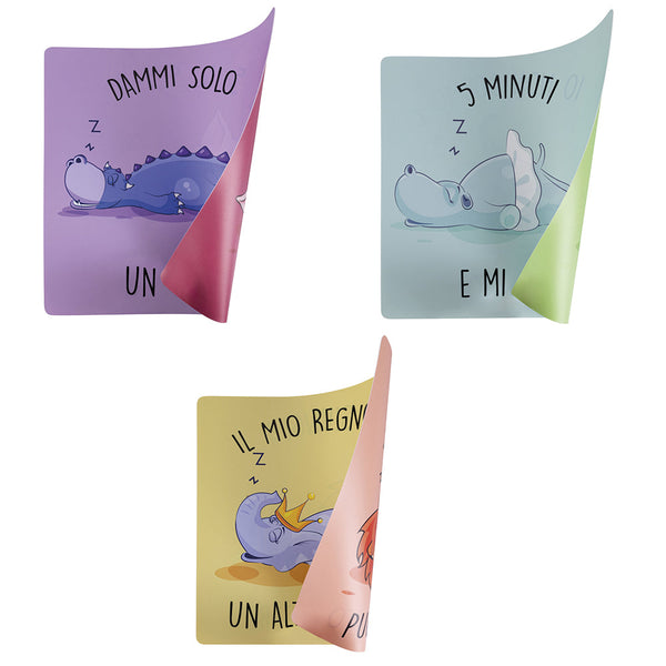 LAZY SQUARE PLACEMAT 3 ASST - 5918506