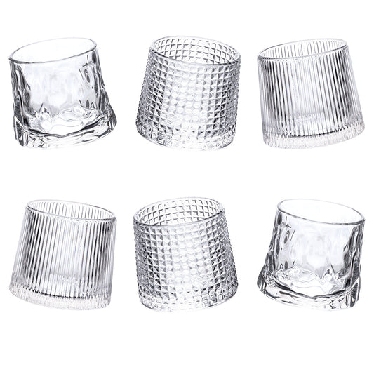 VINTAGE SET OF 6 TILTING LIQUEUR GLASSES - 5918553