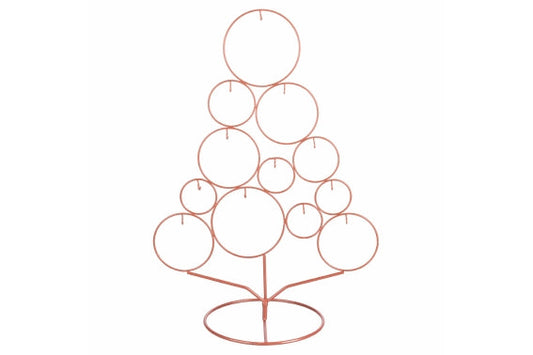SMALL COPPER METAL TREE WITH HOOKS - 5919667