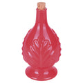 RED OIL CRUET WITH EMBOSSED LEAVES - 5920356