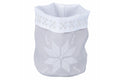 GREY CHRISTMAS STAR BREAD BASKET - 5920406