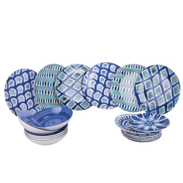 AQUAZUL DINNER SET 18 PC - 5920546