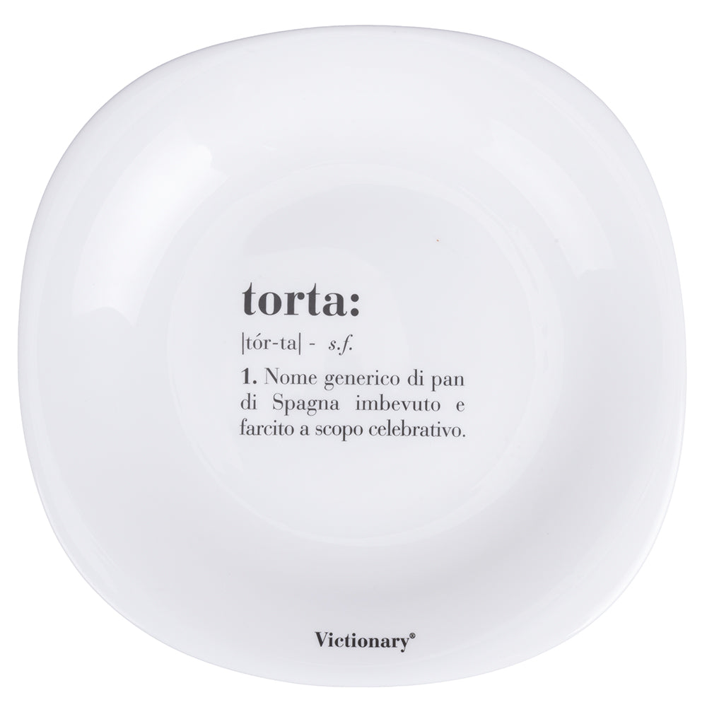 VICTIONARY SQUARED FRUIT PLATE D22CM CAKE - 5920686