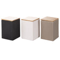 MODERN SET OF 3 JARS 10X15 CM GREY BLACK WHITE - 5920778