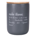 VICTIONARY FINE SALT JAR W BAMBOO LID - 5920857