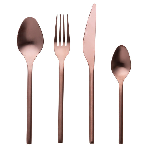 GALLERY 24 PC CUTLERY SET MATTE COPPER CUTLERY - 5921070