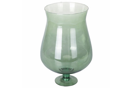 VASE BOWL W/ FOOT GREENERY RECYCLED GLASS 37 - 5921119