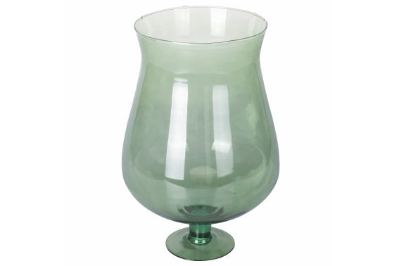 VASE BOWL W/ FOOT GREENERY RECYCLED GLASS 37 - 5921119