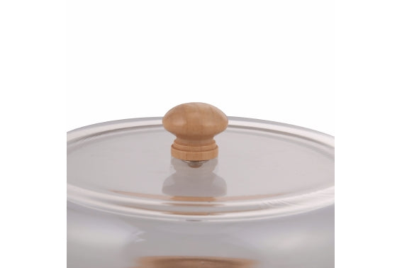 BAMBOO TRAY/GLASS DOME D.16,5 CM - 5921319