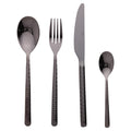 MALINDI SET 24PCS BLACK CUTLERY SHINY - 5921480