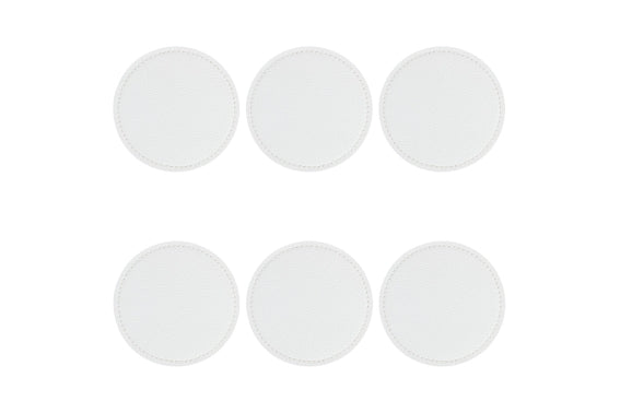 SET OF 6 HORECA COASTERS / WHITE D10CM - 5921713